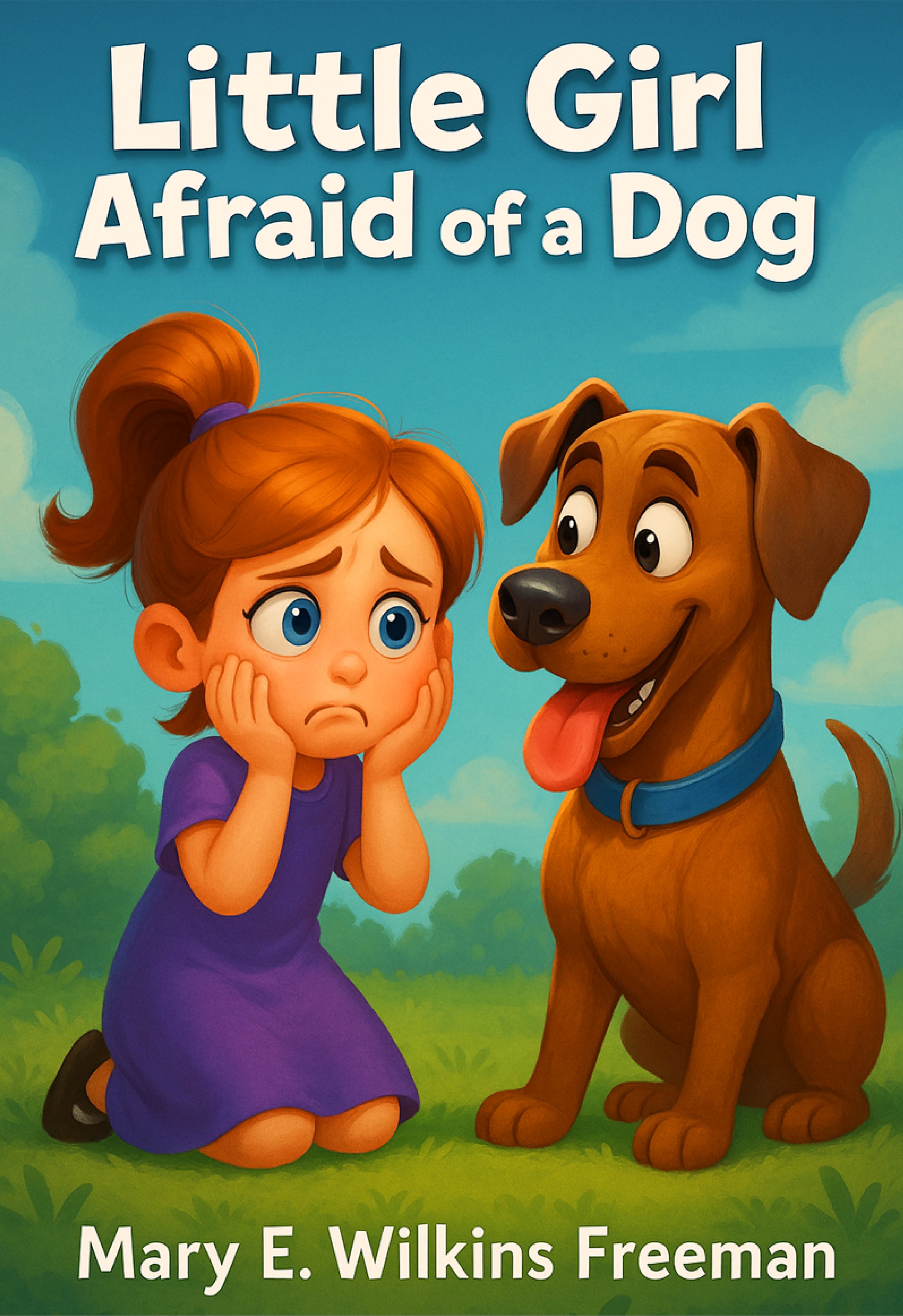 Little Girl Afraid of a Dog