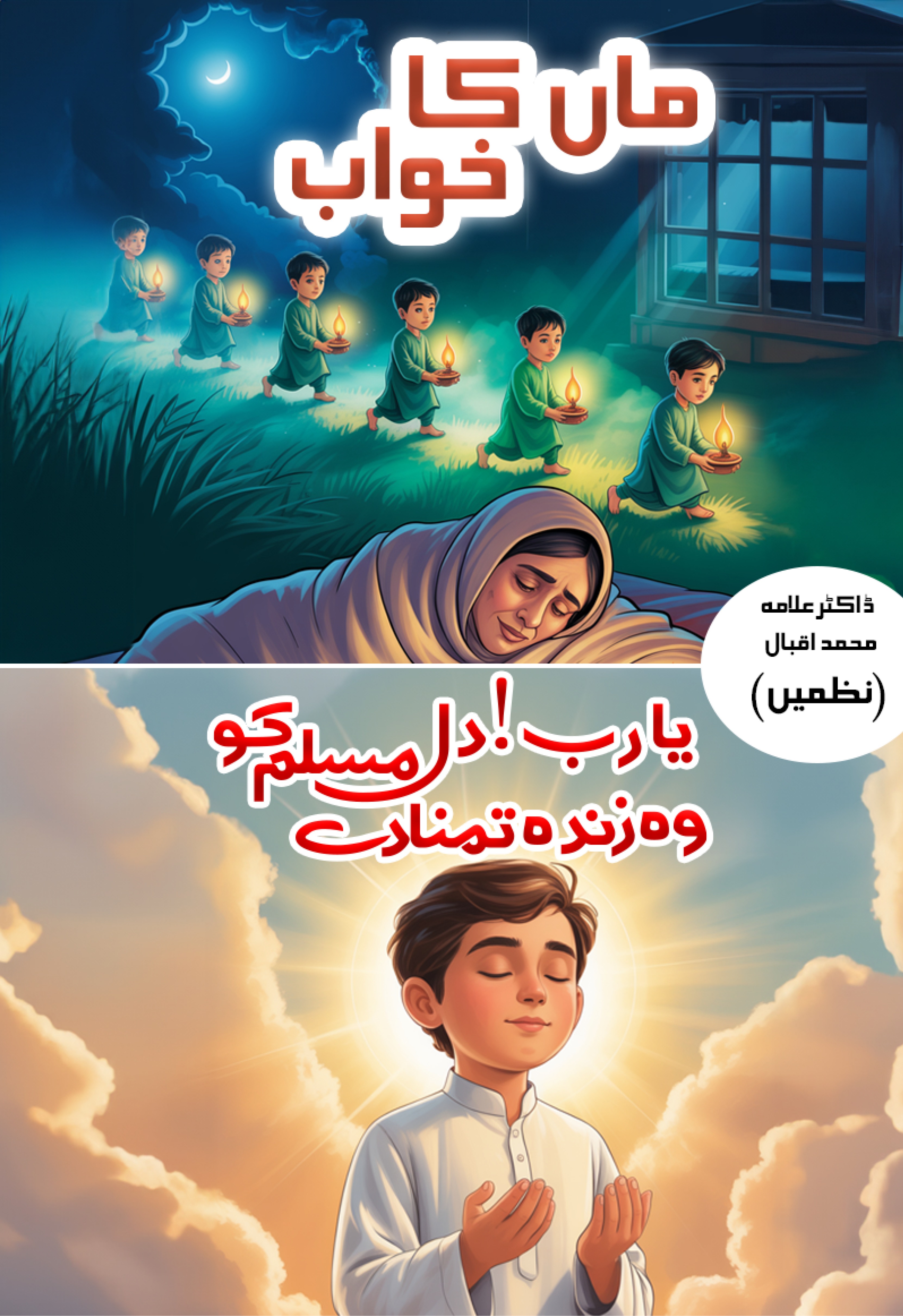 Maan ka Khawab-Ya Rab dil-e-Muslim ko woh zinda tamanna de (Nazmain)